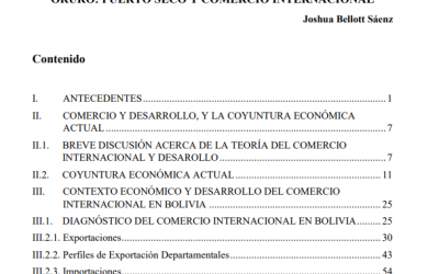 PROPUESTA: POSICIÓN GEOGRÁFICA Y POTENCIAL COMERCIAL DE ORURO: PUERTO SECO Y COMERCIO INTERNACIONAL