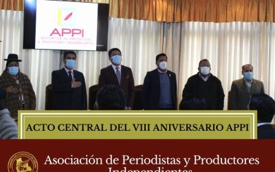 OCTAVO ANIVERSARIO DE LA  ASOCIACIÓN DE PERIODISTAS Y PRODUCTORES INDEPENDIENTES APPI