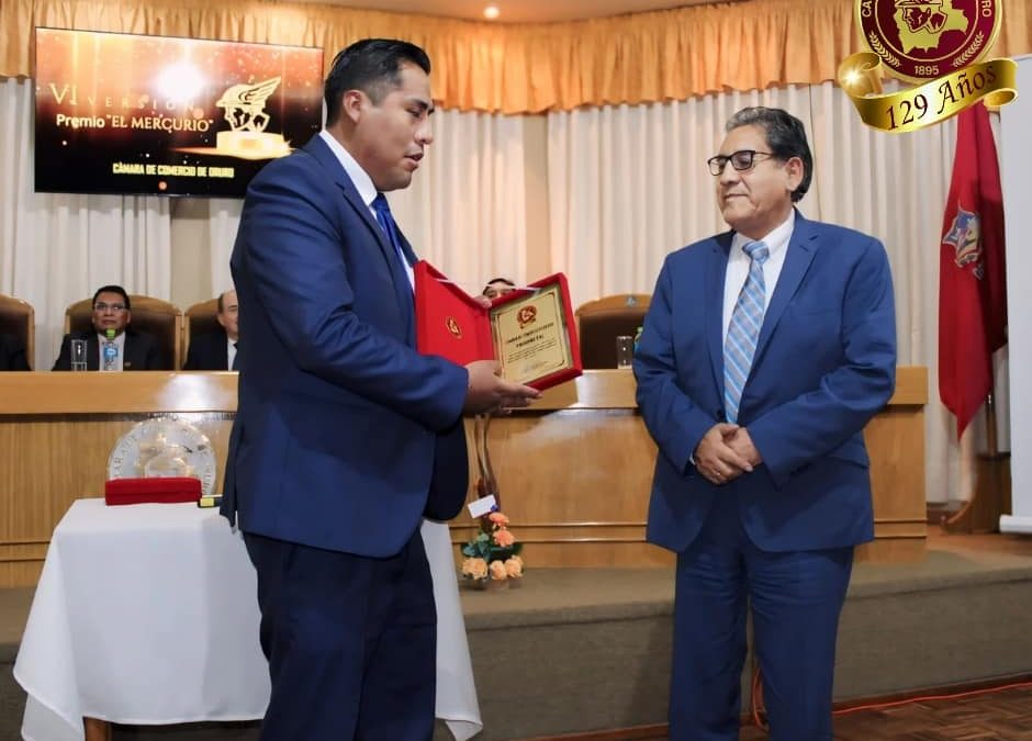 Cámara de Comercio de Oruro conmemora su 129º aniversario con entrega del premio ‘El Mercurio’ en su VI Versión